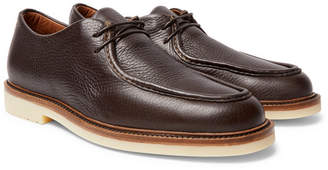 Loro Piana Dover Walk Textured-Leather Derby Shoes