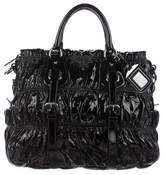 Thumbnail for your product : Prada Vernice Gaufre Satchel