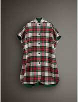 Thumbnail for your product : Burberry Reversible Tartan Oversized Poncho