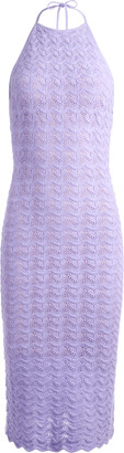 Alice + Olivia Jone Crochet Halter Dress