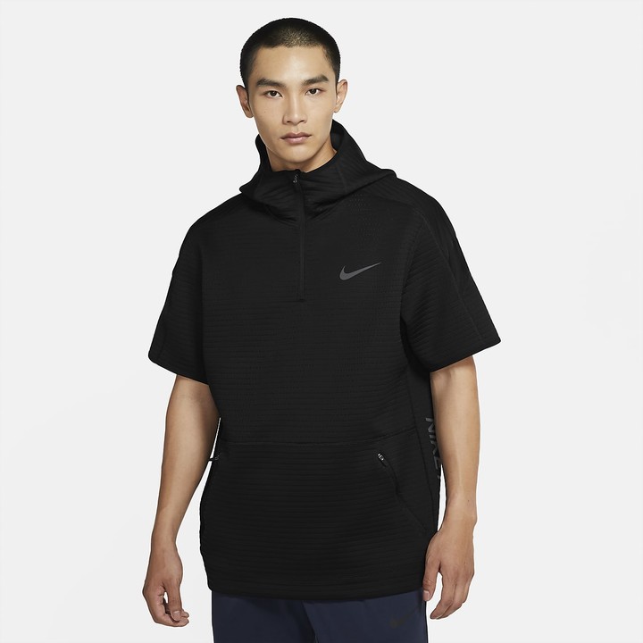 nike therma short sleeve hoodie