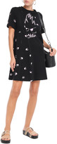 Thumbnail for your product : McQ Paneled Printed Cotton-jersey Mini Dress