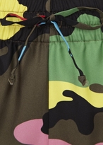 Thumbnail for your product : Valentino Camouflage print cropped silk trousers
