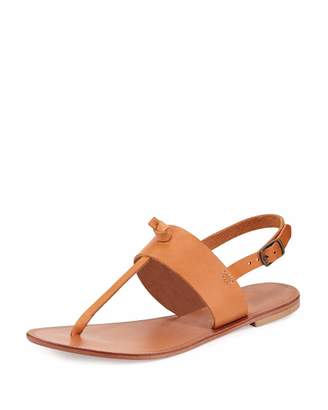 Joie Bastia Leather Thong Sandal, Natural