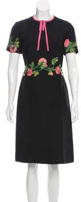 Gucci 2016 Floral Applique Dress