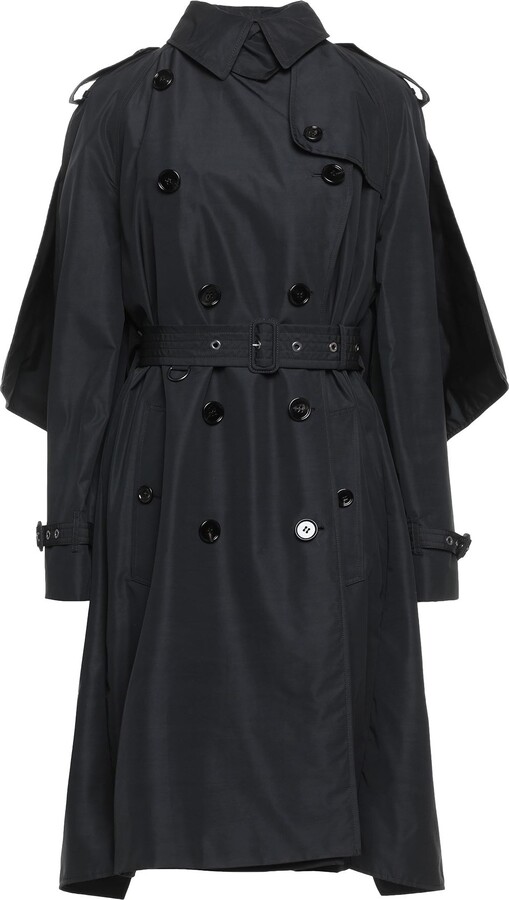 Burberry Overcoat Black ShopStyle Outerwear