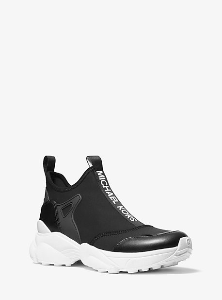 michael kors black slip on trainers