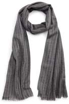 Thumbnail for your product : John Varvatos Pinstripe Double Face Merino Wool Scarf