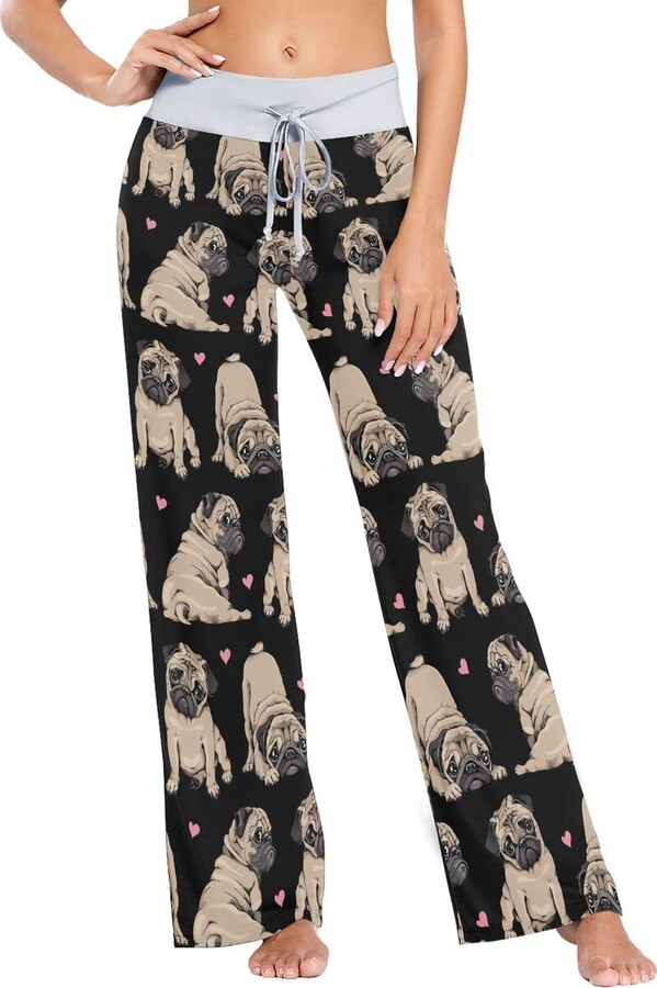 Milumia Women's Cute Clouds Pattern Flannel Lounge Pants Pajama Bottoms  Sleepwear