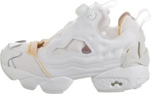 Maison Margiela x Reebok Leather Low Top Chunky Sneakers White Rubber Trim Round-Toes Platform Lace-Up Closure at Uppers Includes Box & Dust Bag Unfortunately, due to restrictions, this item may not be eligible for shipping in all areas.