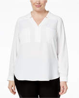 Thumbnail for your product : Nine West Plus Size Crepe Top