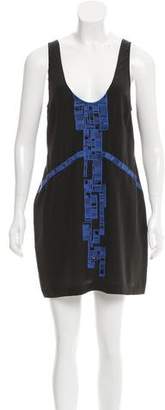 Twelfth Street By Cynthia Vincent Embroidered Silk Dress