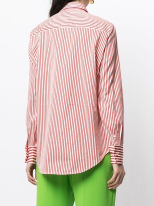 Victoria Beckham Vertical-Stripe Shirt