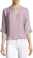 Thumbnail for your product : Joie Marru Pintuck-Front Silk Blouse
