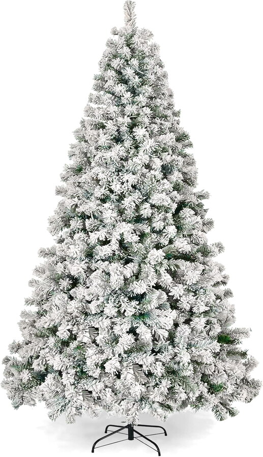 Vebreda 6ft Snow Flocked Christmas Tree Unlit Holiday Decor