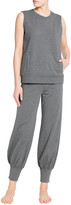 Thumbnail for your product : Norma Kamali Melange Slub-jersey Cotton Track Pants