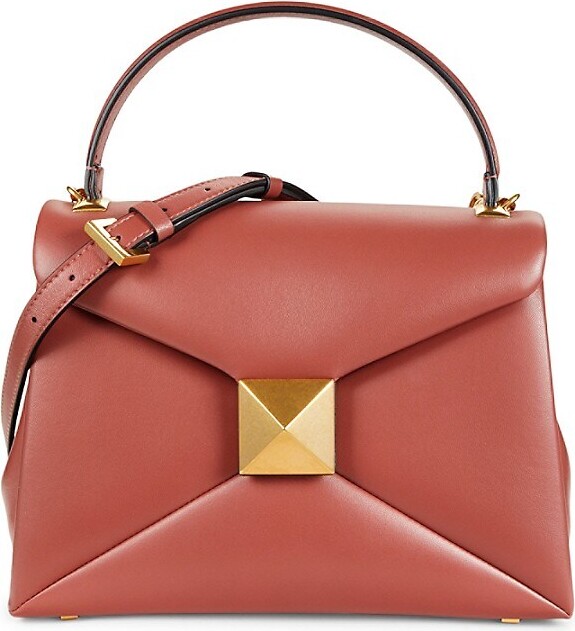 Valentino Garavani Small Rockstud Leather Top Handle Bag ShopStyle