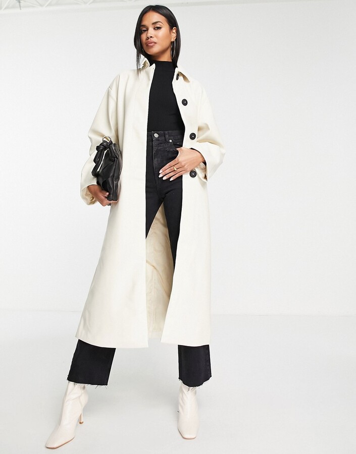 White Leather Trench Coat The, White Leather Trench Coat Womens