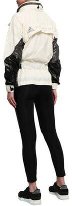 adidas by Stella McCartney Coated-paneled Shell Hooded Jacket
