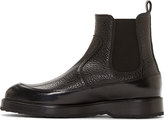 Thumbnail for your product : Pierre Hardy Black Grained Leather Chelsea Boots