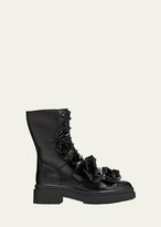 Thumbnail for your product : Jimmy Choo Nari Floral Leather Combat Booties