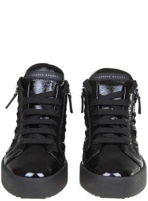 Giuseppe Zanotti May Sneakers In Bright Leather Color Black
