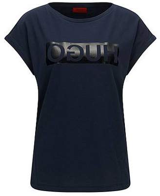HUGO BOSS Relaxed-fit T-shirt in cotton with reverse logo