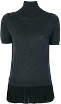 Thumbnail for your product : P.A.R.O.S.H. pleated roll neck knitted top