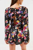 Thumbnail for your product : Backstage Azalea Floral Tie-Front Romper