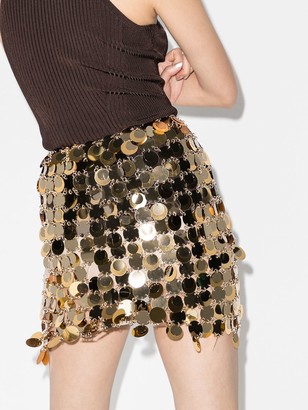 Rabanne Sequin-Embellished Mini Skirt