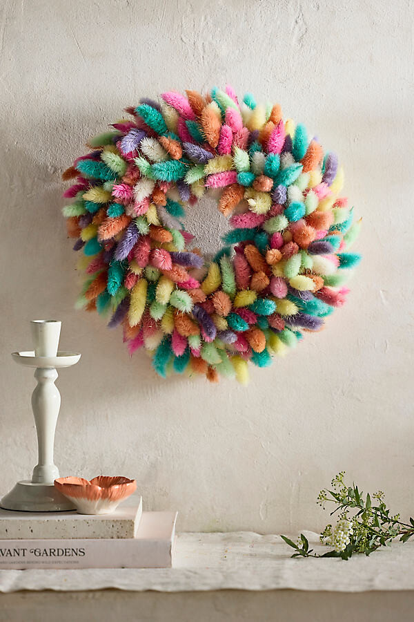 Preserved Bunny Tails Wreath at Terrain