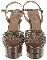 Thumbnail for your product : Valentino Leather Platform Sandals