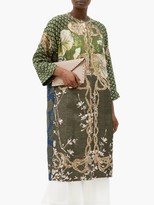 Thumbnail for your product : Biyan Ruvia Beaded Silk-blend Coat - Green Multi