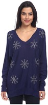 Thumbnail for your product : Chaser Snowflake L/S V-Neck Dolman Pullover