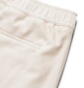 Thumbnail for your product : Gucci Slim-Fit Cropped Piped Cotton-Pique Drawstring Trousers - Men - Neutrals