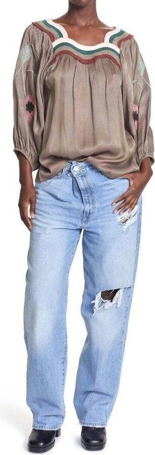 Corey Lynn Calter Patti Top In Walnut