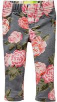 Thumbnail for your product : Old Navy Printed Pull-On Denim Jeggings for Baby