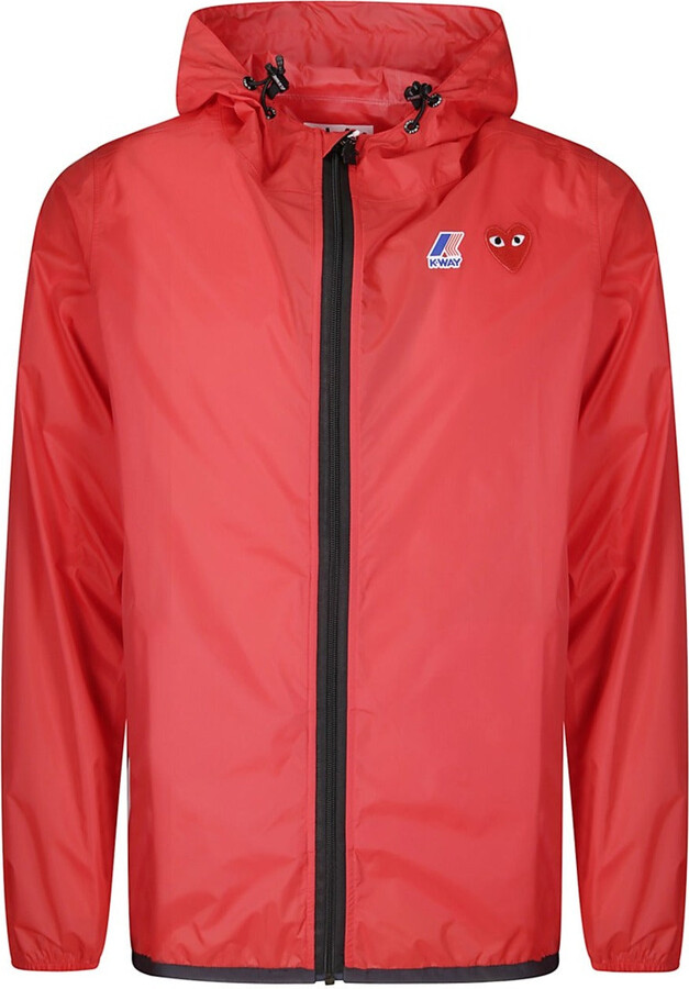 Comme des Garcons K-Way Full Zip Jacket Red