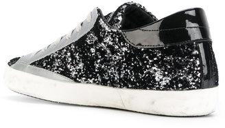 Philippe Model glitter lace up sneakers