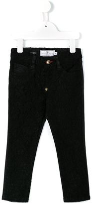Philipp Plein Kids - 'Annie' skinny jeans - kids - Cotton/Spandex/Elastane - 10 yrs