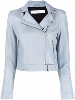 Thumbnail for your product : IRO Cropped Leather Biker Jacket