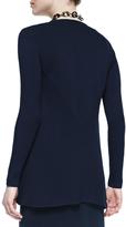 Thumbnail for your product : Eileen Fisher Silk Cotton Interlock Jacket, Midnight, Petite