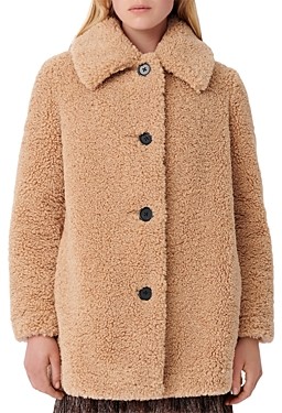 maje teddy coat