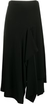 Thumbnail for your product : colville Ruffle Trim Midi Skirt