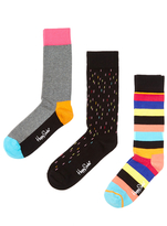 Thumbnail for your product : Happy Socks 3 Pack Cotton Socks