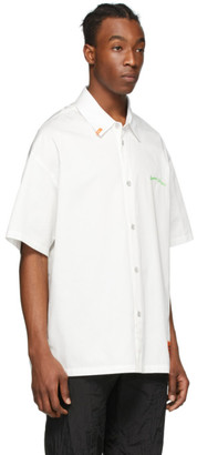 Heron Preston White Style Baseball Shirt