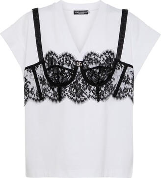 Dolce & Gabbana Femme Vêtements Tops & T-shirts Tops Bustiers Top bustier en dentelle female 1 Sous-Vêtements 