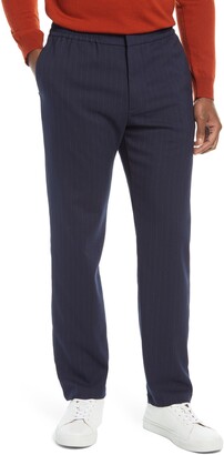 pinstripe stretch pants