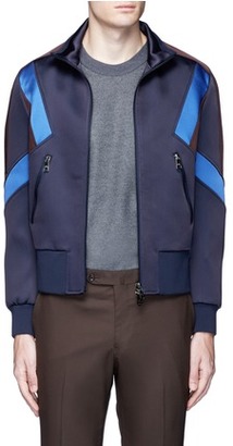 Neil Barrett 'Retro Modernist' colourblock blouson satin jacket