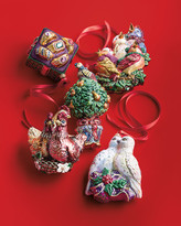Thumbnail for your product : Jay Strongwater Three French Hens Glass Ornament